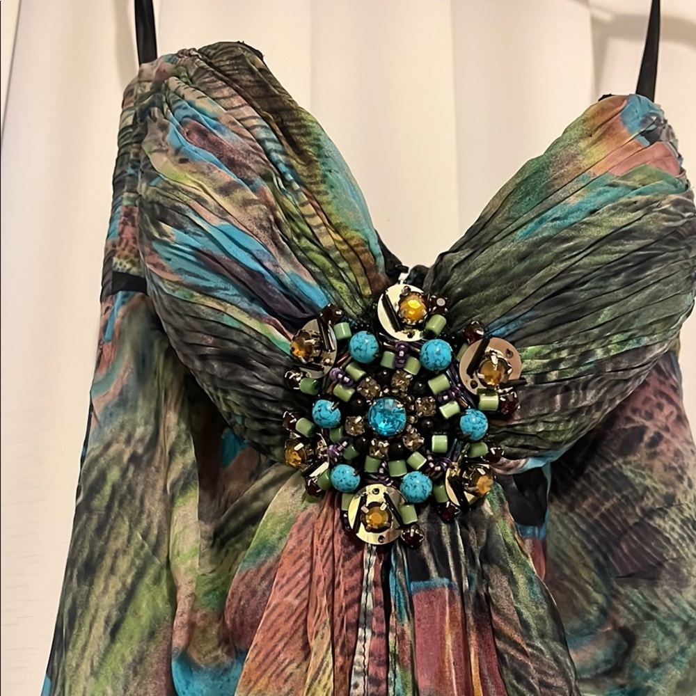 Jovani Multicolor Beaded Prom Dress